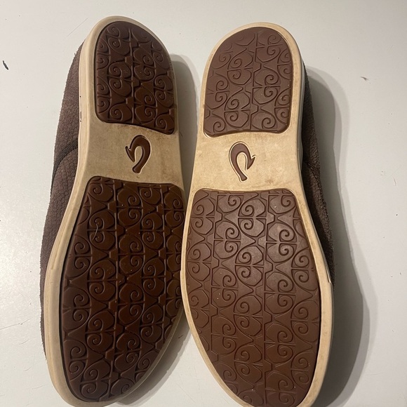 OluKai Women’s Size 9 Pehuea Heu-W Full Grain Leather Slip On Shoes - Picture 8 of 9